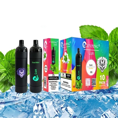 13 Colours 4000 Puffs Disposable Vape Rechargeable Aloe Grape Flavour