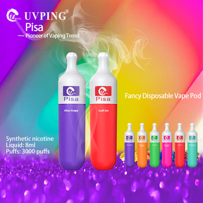 1.4ohm 3000 Puff Disposable Vape TPD Bottle Shape 30mg Nicotine Vape